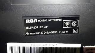 Bajar voltaje leds TV RCA 40
