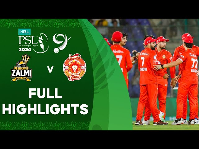 Full Highlights | Peshawar Zalmi vs Islamabad United | Match 33 | HBL PSL 9 | M1Z2U
