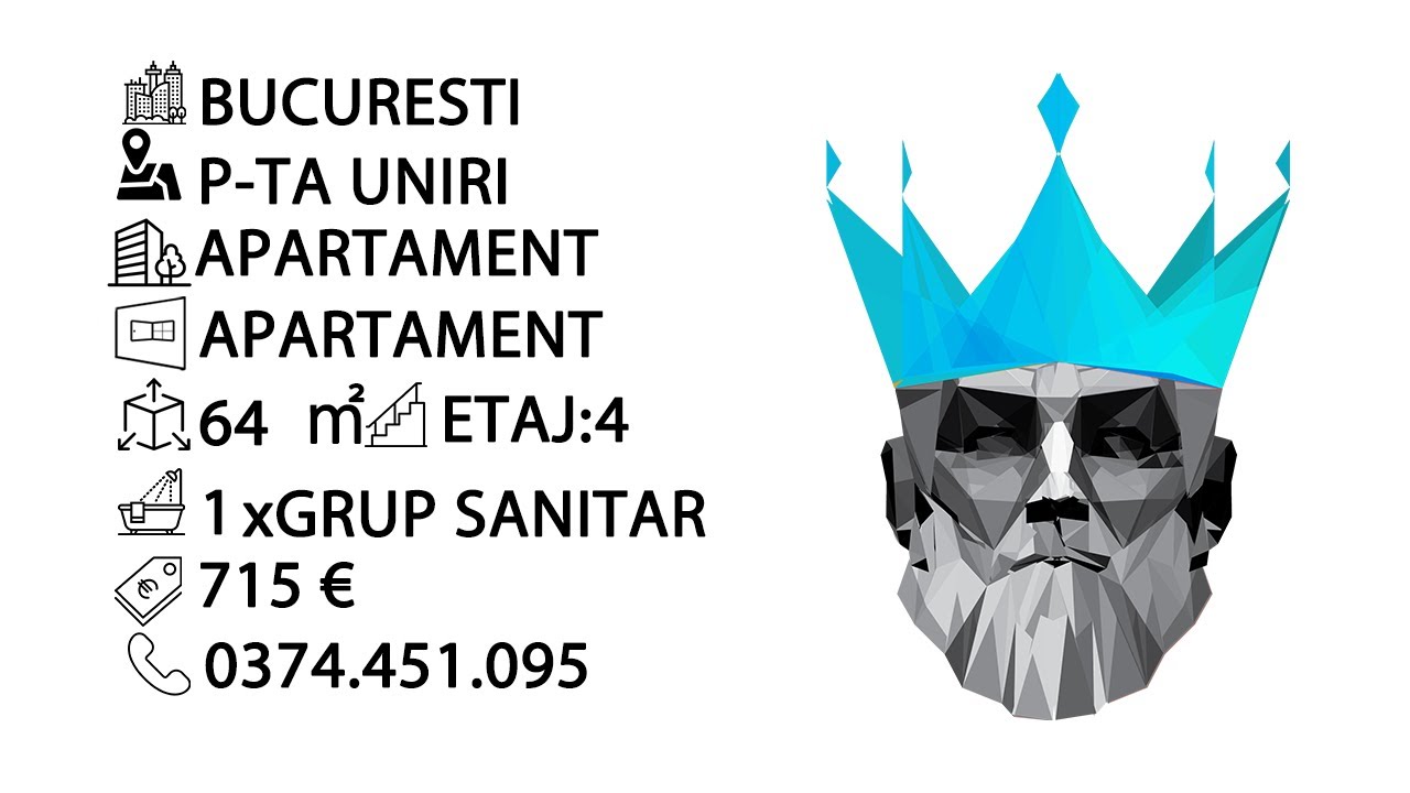 Tur video Unirii / Biblioteca Nationala | 2 Camere | 2 Balcoane | Renovat recent. 
