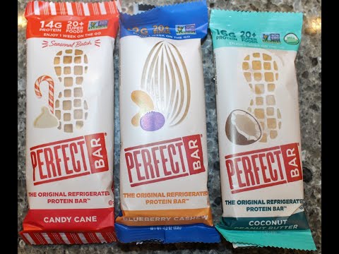 Perfect Bar: Candy Cane, Blueberry Cashew & Coconut Peanut Butter Review
