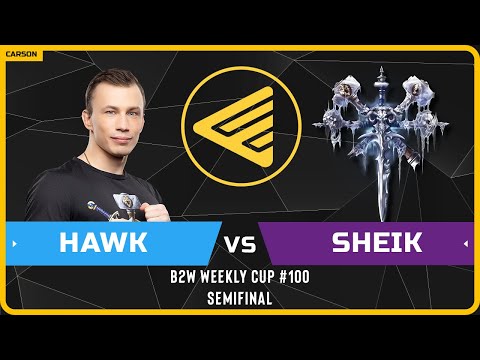 WC3 - [HU] HawK vs Sheik [UD] - Semifinal - B2W Weekly Cup #100