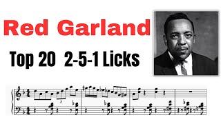 Red Garland&#39;s Top 20 2- 5- 1 licks