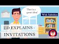 Accepting and declining invitations in English | Phrases for Inviting