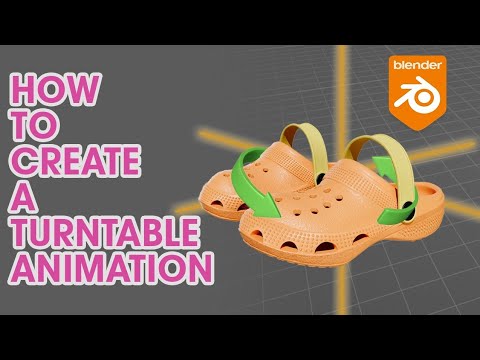 How to create a turntable animation in blender