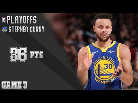 Stephen Curry Full Highlights Vs Portland Blazers - Game 3 - Playoffs 2019 - (18/05/2019)