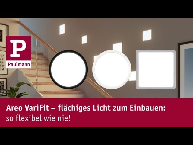 Video Teaser für Areo VariFit - flächiges Licht zum Einbauen: so flexibel wie noch nie!