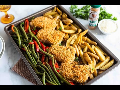 Sheet Pan Parmesan Pork Chops | Magic Minute™