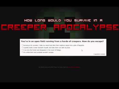 How Long Will You Survive A Creeper Apocalypse? (QUIZ)