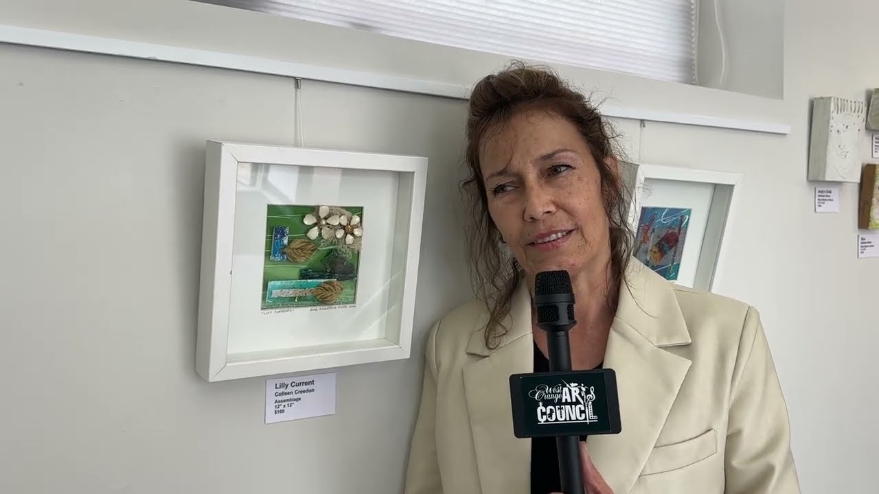 Colleen Creedon Discusses Her Newest Artwork at the West Orange Art Gallery, West Orange, NJ