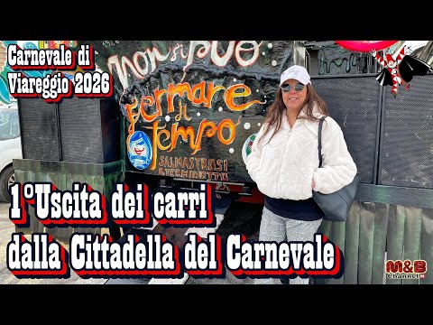 Viareggio Carnival 2026...1st Exit of the Floats from the Carnival Citadel
