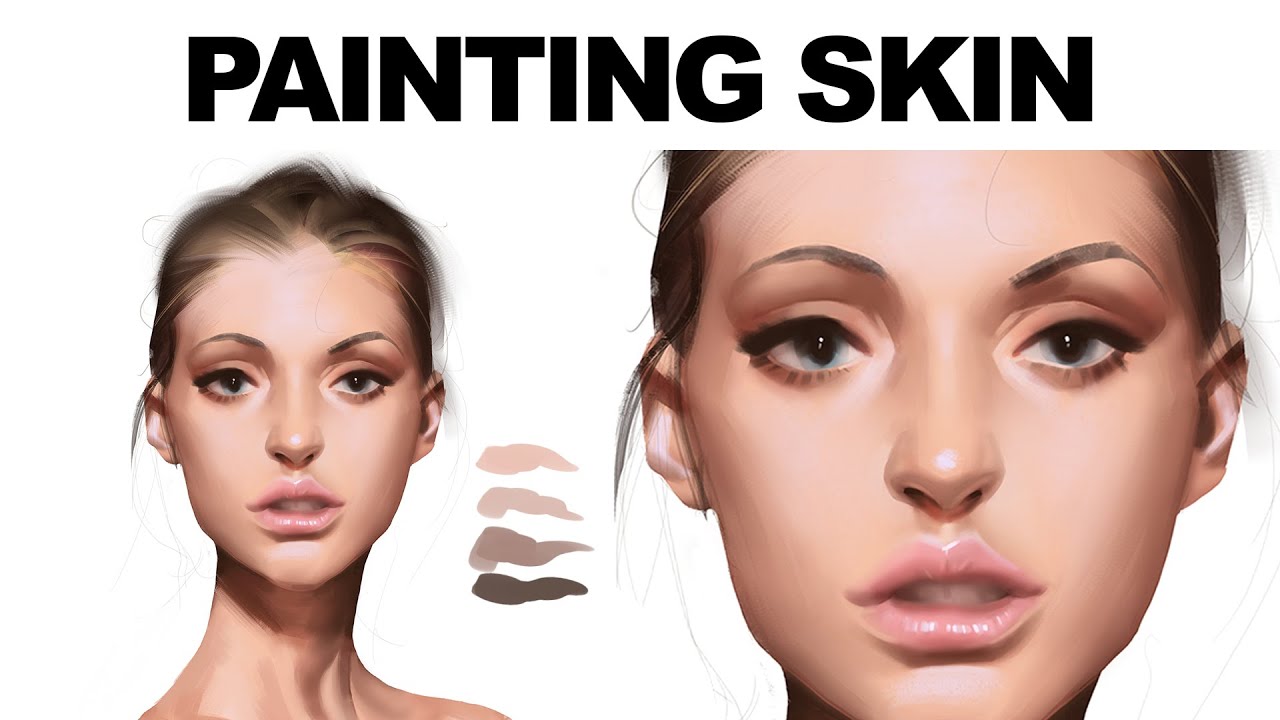 Digital painting on how to paint skin by Mohammed Agbadi