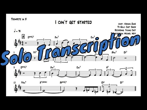 I Can't Get Started - Chet Baker