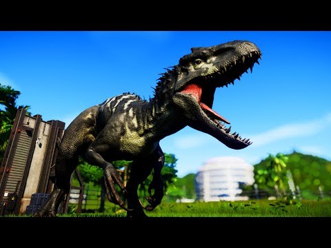 Jurassic World Evolution - Indominus Rex Vs Indoraptor Vs Metriacanthosaurus Breakout & Fight
