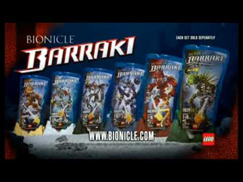 Three English Barraki Products/Sets Commercials - LEGO Bionicle, 2007