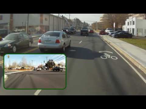 Westbound on Main Street, Waltham, Massachusetts, USA