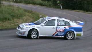 preview picture of video 'Lanškroun/ Laudon 2009 || Škoda Octavia WRC Drift'