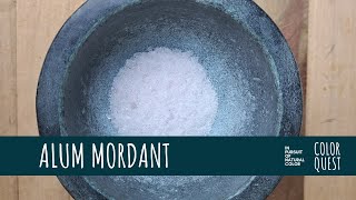 HOW TO USE ALUM TO MORDANT TEXTILE FOR NATURAL DYE | ORGANIC COLOR | COTTON LINEN HEMP SILK WOOL