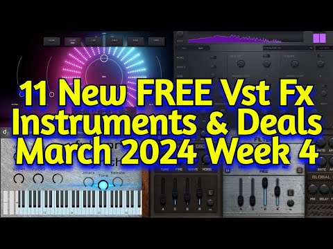 11 Best New FREE VST Plugins, Vst Instruments, Sample Packs & Plugin Deals - MARCH 2024 Week 4