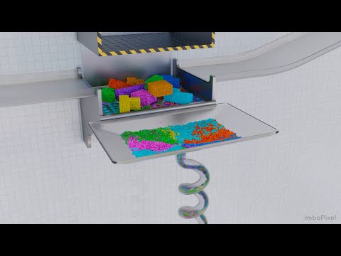 Crushing Tetris with Hydraulic Press. Simulation [19]