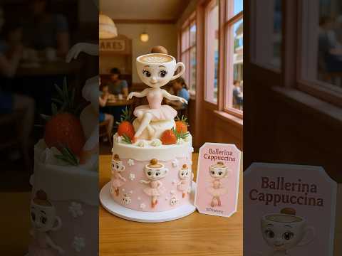 Brainrot Cream Cake！#brainrot #tungtungtungsahur#ballerina #tralalero #cappuccina #memes