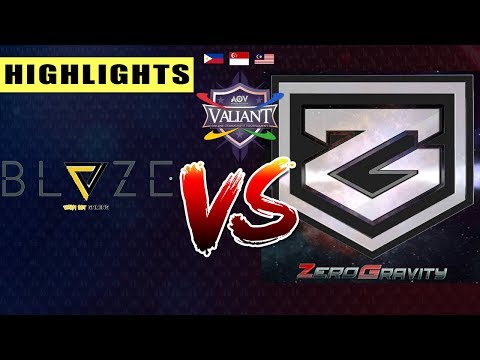 VainMY.Blaze vs. Zero Gravity - Round 1 - Highlights - AOV Valiant Online Community Tournament