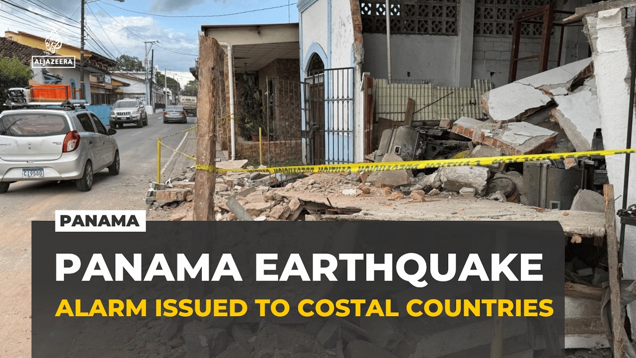 A powerful 7.2 magnitude earthquake strikes southern Panama, collapsing buildings