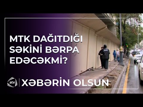 MTK dağıtdığı səkini bərpa edəcəkmi?