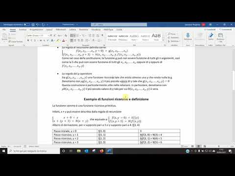 Logica formale - Funzioni ricorsive primitive