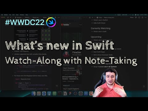 [iOS Dev] WWDC22 Session: What's new in Swift – Watch-Along with Note-Taking thumbnail