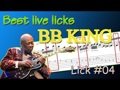 BB King - best live blues licks #04 (guitar-lesson)