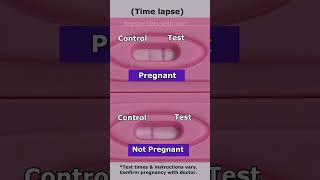 Positive Pregnancy TEST vs Negative in 30 SECONDS Time Lapse #shorts