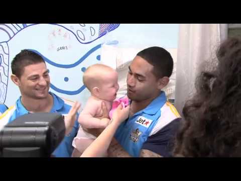 Gold Coast Titans visit Robina Hospital
