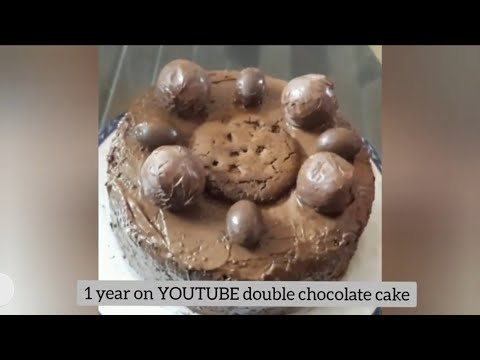 1 year on YouTube! My double chocolate cake/ Adeena's Gallery.