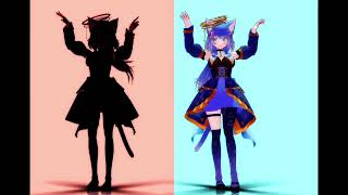 Chatter Chatter フルで自分に躍らせてみた【星街すいせい&宝鐘マリン】 #vtuber #hololive  #Chatter2challenge #mmd
