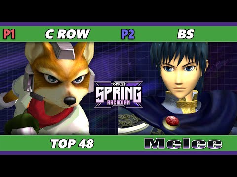 Xanadu Spring Arcadian - C. Row (Fox) Vs. BS (Marth) Smash Melee - SSBM
