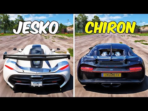 FH5 DRAG RACE! JESKO Vs CHIRON | 1280HP KOENIGSEGG vs 1479HP BUGATTI