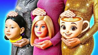 Download lagu Rich Barbie vs Poor Squid Game Doll vs Giga Rich Cappuccina in Jail 💎 | Funny Jail Story By Kachow mp3