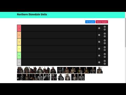 Divide and Conquer - Northern Dùnedain Tier List