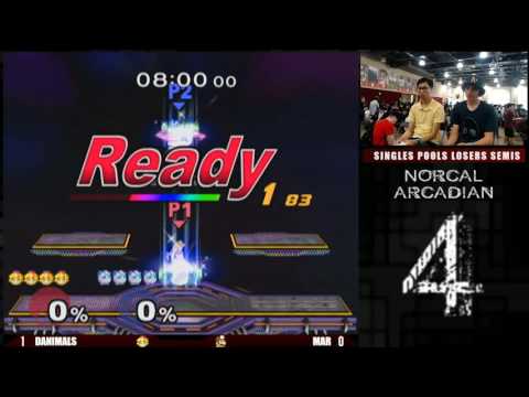 NorCal Arcadian 4 Singles Pools Losers Semis Danimals (Peach) vs Mar (Doc)