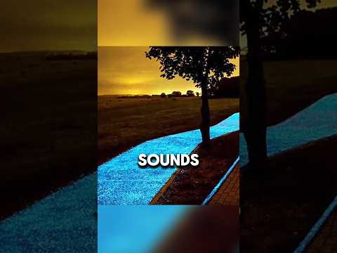 Glow-in-the-Dark Roads: The Future of Streetlights! #Innovation #GlowRoads #FutureTech