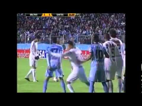 El Gol Mas TONTO Del Mundo (Copa Libertadores de America 2012) Bolivar 2 Vs. Santos 1