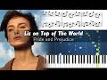 Pride and Prejudice - Liz on Top of the World - Piano Tutorial with Sheet Music