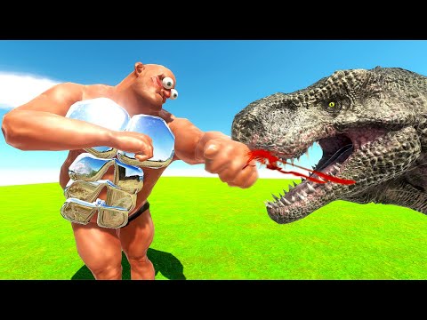Garry's BIG Brother Destroys T-REX - Animal Revolt Battle Simulator