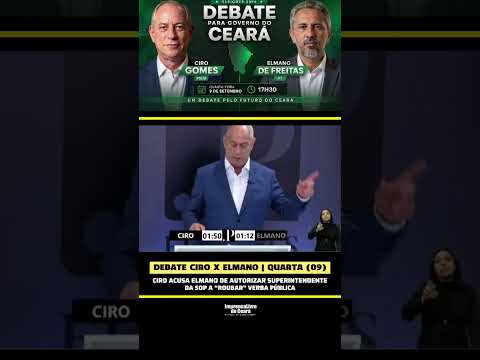 Ciro acusa Elmano de Freitas (PT), de autorizar o Superintendente da SOP a “roubar” verba pública