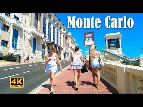 4K Walk - Monte Carlo - City Walks - 4K UHD Walking Tour