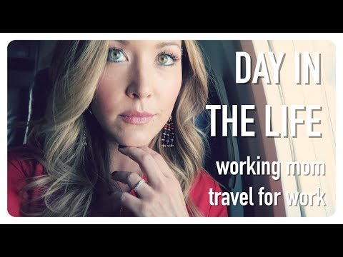day in the life of a working mom |  emotional first work trip | pumping + traveling | brianna k Video