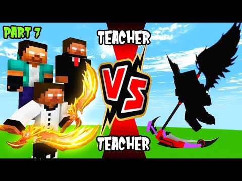 TEACHER VS TEACHER  SEASON 3:PART 7 ROFT"HEROBRINE BROTHERS VS DARK ANGEL" | MONSTER SCHOOL
