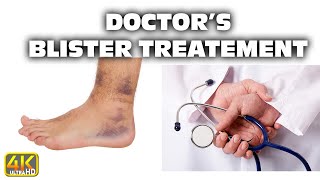 How Doctors Treat Foot Blisters Hiking Skiing Climbing (4k UHD) #firstaid