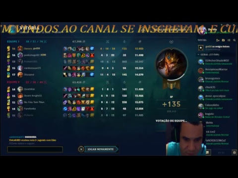 JOGANDO DE JARVAN  NA LIVE