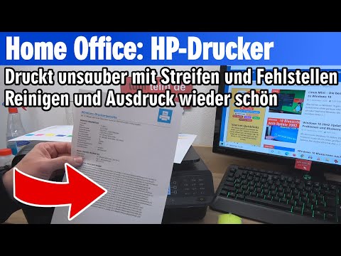Homeoffice HP Drucker druckt unsauber Streifen und Fehlstellen ⭐️ Reinigen und Ausdruck verbessern